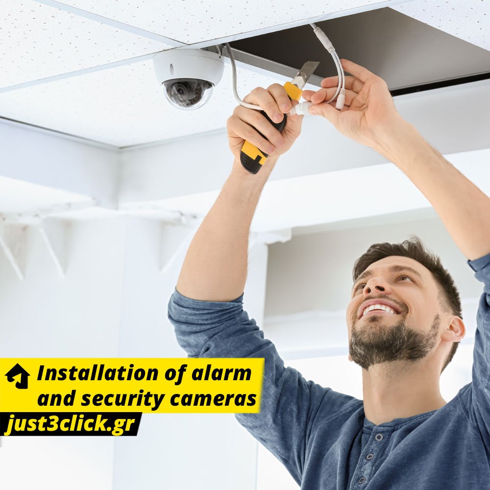Installation of alarm and security cameras